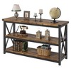 47 Inch Entryway Table,3 Tier Wood Sofa Table for Living Room, Industrial Behind Couch Table, Hallway Table for Foyer, Entryway Furniture - 2 of 4