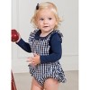 RuffleButts Baby Girls Flutter Overall Romper - 4 of 4