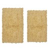 Modesto Bath Rug Bathroom Rugs Set, Washable Rug, Extra Soft and Absorbent bath Rug, Bath Mat Set, Bath Floor Mat Non-Slip, 2 Pcs Set(M+L), Yellow - 2 of 4