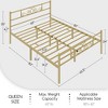 Yaheetech Metal-Framed Platform Bed with Headboard and Footboard - 3 of 4