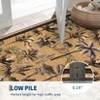 Living Room Rug Jungle Tiger Area Rug Plant Rugs Low Pile Non Shedding Soft Accent Carpet for Bedroom, Dining Room - 4 of 4