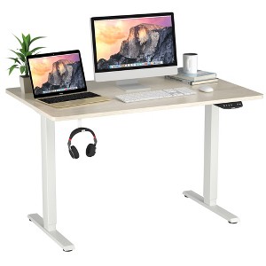 Costway Electric Adjustable Standing  Desk Stand Up Workstation Dual Motor w/ Controller - 1 of 4