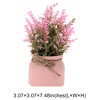 Unique Bargains Artificial Plants Lavender Plant in Pot Plastic 3.07"x3.07"x7.48" 1 Pc - 3 of 4