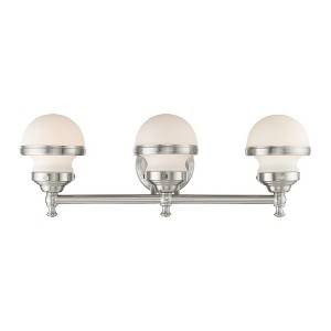 Livex Lighting Oldwick 3 - Light Vanity in  Brushed Nickel - 1 of 1