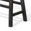 Royal Hampton 33" Wide Bar Height Bench | Trestle Legs with Footrests | Mahogany Wood - 4 of 4