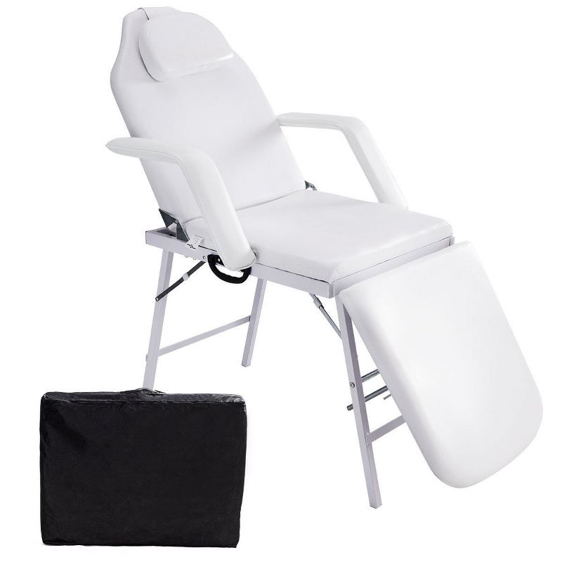 Costway 73'' Portable Tattoo Parlor Spa Salon Facial Bed Beauty Massage Table Chair, 1 of 11