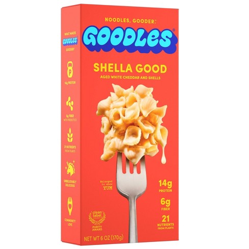 Goodles Shella Good Aged White Cheddar Protein Mac & Cheese - 6oz : Target
