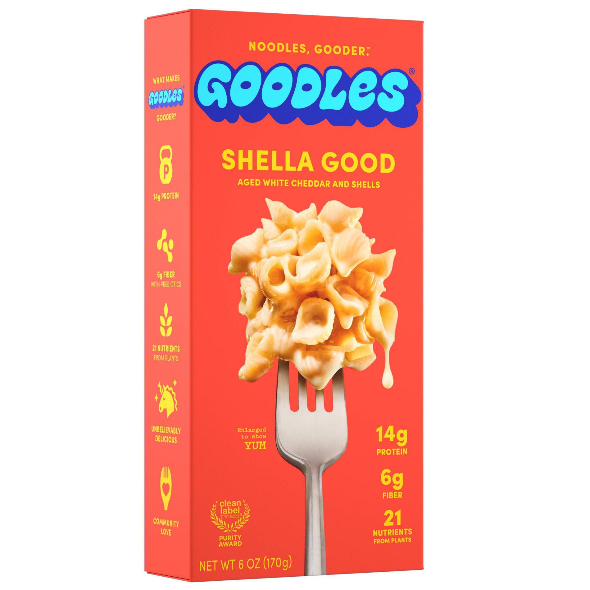 Goodles Shella Good Aged White Cheddar Protein Mac & Cheese  - 6oz