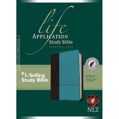 Life Application Study Bible-NLT-Personal Size - (Leather Bound)