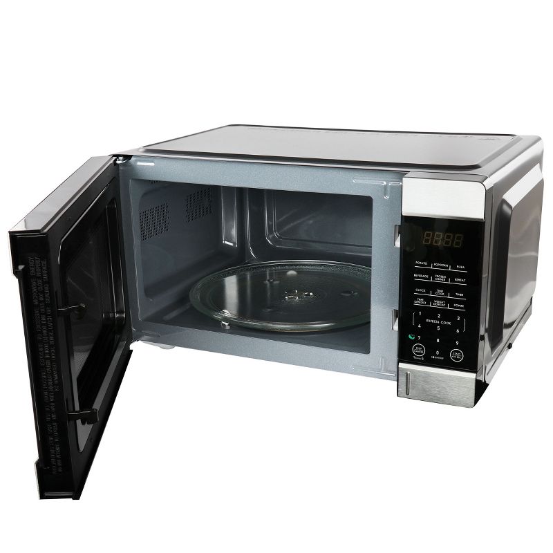 Galanz 0.9 cu ft 900W Countertop Microwave Oven in Black with One Touch Express Cooking, 2 of 8