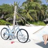 INFURNIC Bicycles 7 Speed Beach Cruiser Bike with Steel Frame and V Brakes for Women Commuter and Leisure Riding, Light Blue, 69.96"*28.32"*43.2" - 3 of 4