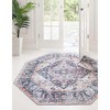 Unique Loom Yara Yash Border Washable Indoor Flatweave Woven Area Rug - 3 of 3