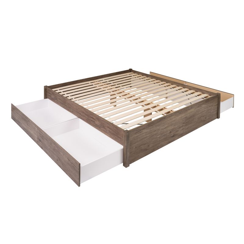 Select 4 - Post Platform Bed with 4 Drawers - Prepac, 3 of 8