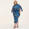 Women's Mixed Floral Sweater Midi Skirt - kate spade new york x Target Blue/Green/White - 3 of 4