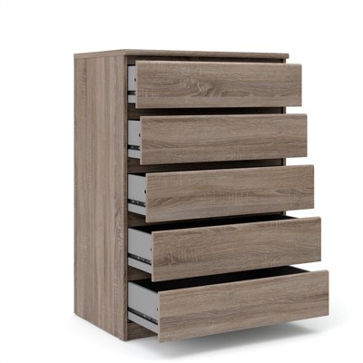 Scottsdale Truffle Gray 5-Drawer Engineered Wood Chest