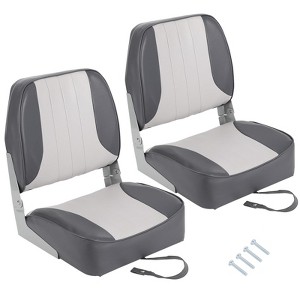ODK 2 Pack Folding Boat Seats - Thick Elastic Cushio Boat Chair, Waterproof Fishing Chairs for Bass Tracker for Sightseeing Boats - 1 of 4