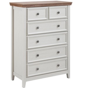 Lyngins 6-Drawer Dresser with Metal Handles,Modern Chest of Drawers,Storage Furniture for Bedroom,Living Room - 1 of 4