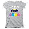 Easter Hanging With My Peeps Women's T-Shirt Athletic Heather - 4 of 4