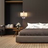 Tangkula Elegant Design Sheer Shade Floor Lamp Light w/ Hanging Crystals LED Bulbs - 4 of 4