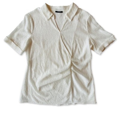 Alfani Womens Textured Collared Basic T-Shirt