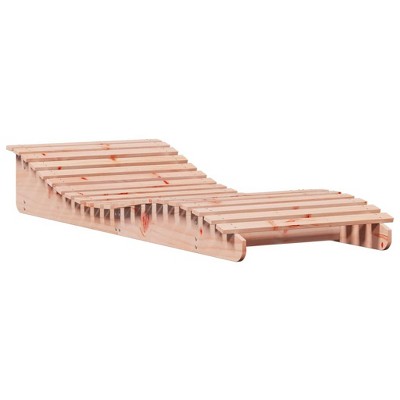 vidaXL Sun Lounger - Douglas Wood Outdoor Chaise Lounge Chair/Daybed for Patio, Garden & Poolside Relaxation, Brown, 80.7" x 31.5" x 12.4"