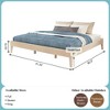 Now Furniture King Bed Frame, Wooden Platform Bed - 2 of 4