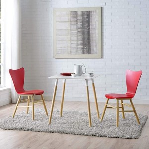 Modway Cascade Dining Chair Set of 2 Red - 1 of 3
