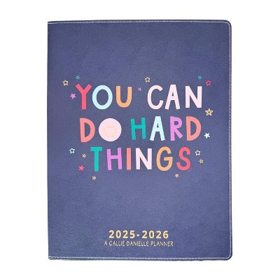 Callie Danielle Vegan Leather Academic Planner/Large Gold Smiley