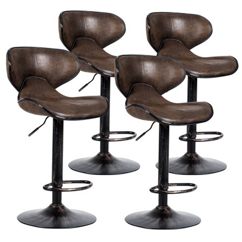 Leather bar stools discount set of 4