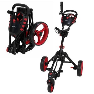Caddymatic Golf 360 SwivelEase 3 Wheel Folding Golf Cart - 1 of 4