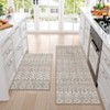 Washable Vintage Printed Rug Non Slip Low Pile Rug Soft Throw Floor Cover Foldable Indoor Carpet for Living Room Bedroom Playroom Nursery - 2 of 4
