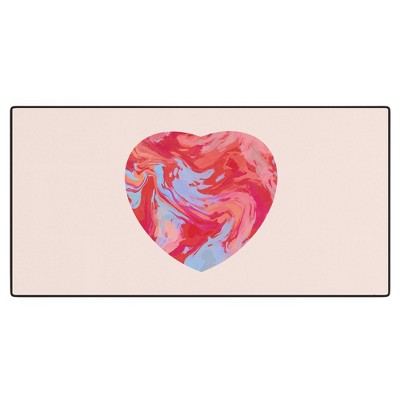 El buen limon Heart and love retro psychedelic Desk Mat - Deny Designs