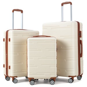 COZONY 3-Piece Expandable Hardshell Luggage Set, 20/24/28 in Suitcases with Spinner Wheels - 1 of 4