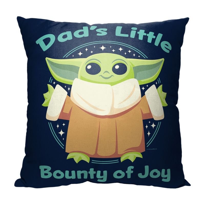 Star Wars The Mandalorian Dads Bounty Of Joy Printed Pillow, 1 of 3
