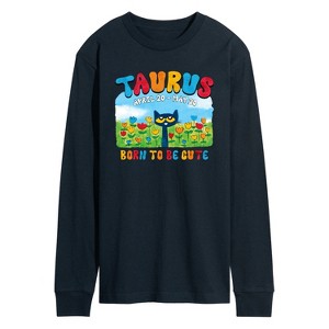 Men's - Pete the Cat - Taurus Long Sleeve Graphic T-Shirt - 1 of 4