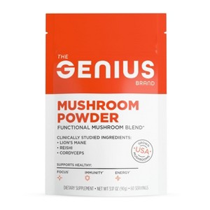 Genius Organic Mushroom Powder Unflavored 60 serv - 1 of 4