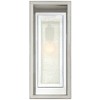 Possini Euro Design Double Box Modern Industrial Wall Light Sconce Chrome Hardwired 6 3/4" Fixture Clear Frosted Seedy Glass for Bedroom Home - 4 of 4
