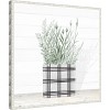 Amanti Art Lavender Blossom In Modern Pot II by Janice Gaynor Canvas Wall Art Print Framed 22 x 22-in. - 2 of 4