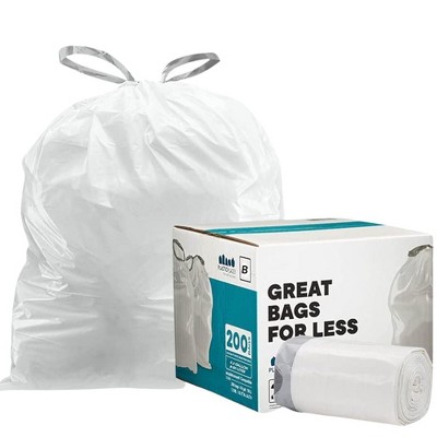 Plasticplace 12-16 Gallon Trash Bags, Clear (250 Count) : Target