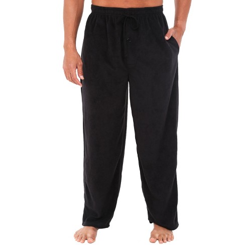 Men's Soft Plush Fleece Pajama Pants, Warm Long Lounge Bottoms : Target