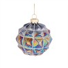 Iridescent Textured Glass Ornament (Set of 6) - 4 of 4