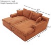 TiramisuBest 3-in-1 Sleeper Sofa Bed with Pull-Out Couch and Linen Chaise, Comfortable Sofa Sleeper for Living Room,Beige - 4 of 4