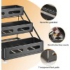 3-Tier Spice Rack Storage Unit Height-Adjustable Step-Style Spice Storage Rack Metal Kitchen Spice Bottle Holder Perfectly Fits Cabinets - 4 of 4