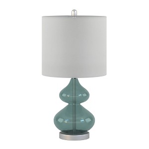 2pc Ellipse Table Lamp Blue (Lamp Only)
