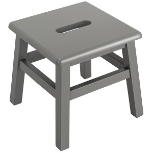 eHemco Solid Hardwood Wooden Step Stool for Adults and Kids, 12.25 inches Height - 1 of 4