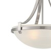 Regency Hill Mallot Brushed Nickel Pendant Chandelier 20" Wide Industrial Champagne Glass Bowl Shade 4-Light Fixture for Dining Room Kitchen Island - 3 of 4