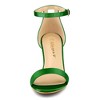 Allegra K Women's Satin Open Toe Ankle Strap Chunky Sandals - 3 of 4