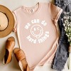 Simply Sage Market S.W.Smiley We Can Do Hard Things Smiley Face Short Sleeve Tee - 3 of 4