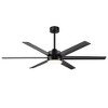 Airsurfer 65" Color-Changing LED Indoor/Covered Outdoor Ceiling Fan, 6 Plywood Blades, DC Motor, 6''/12'' Down Rods, Remote Included - 2 of 4