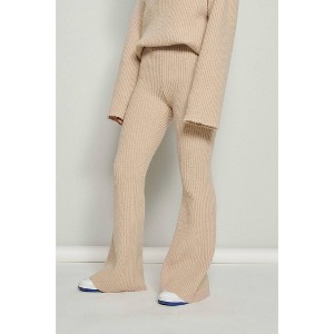 Women's RIBBED-KNIT STRAIGHT-LEG PANTS - J.NNA - 1 of 3